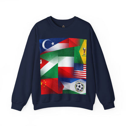 World Flags Soccer Crewneck Sweatshirt — Soccer Fan Pullover