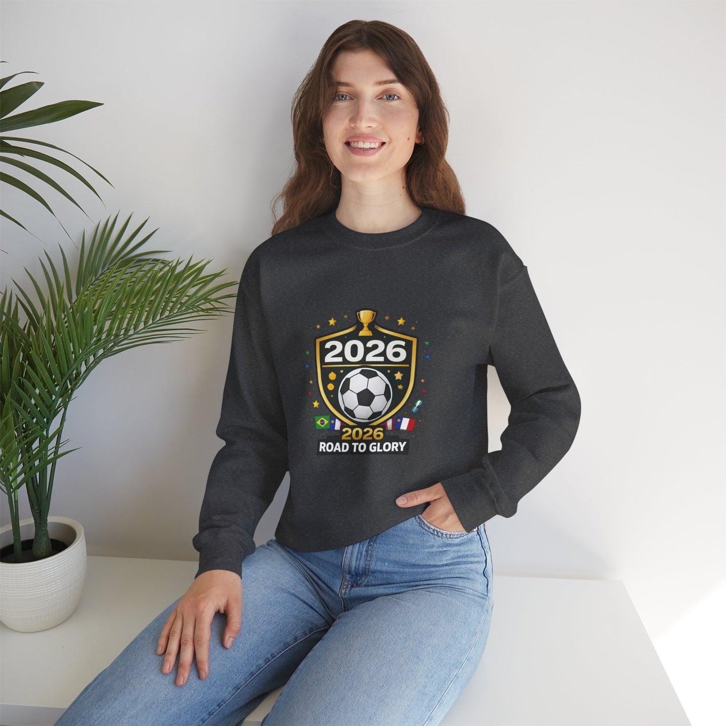 2026 Road to Glory Soccer Match Day Crewneck Sweatshirt