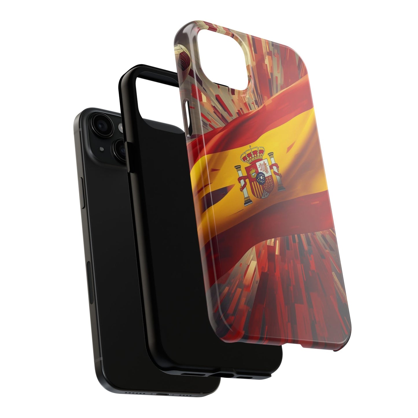 Spanish Flag Tough Phone Case — Shockproof Protective Case with Spain Crest