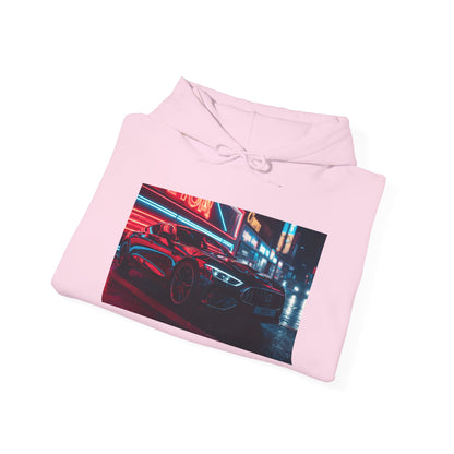 Night Street Car Hoodie Jacket — Retro Cyberpunk Racing Sweatshirt
