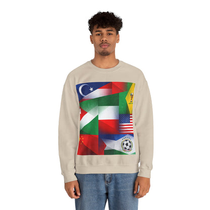 World Flags Soccer Crewneck Sweatshirt — Soccer Fan Pullover