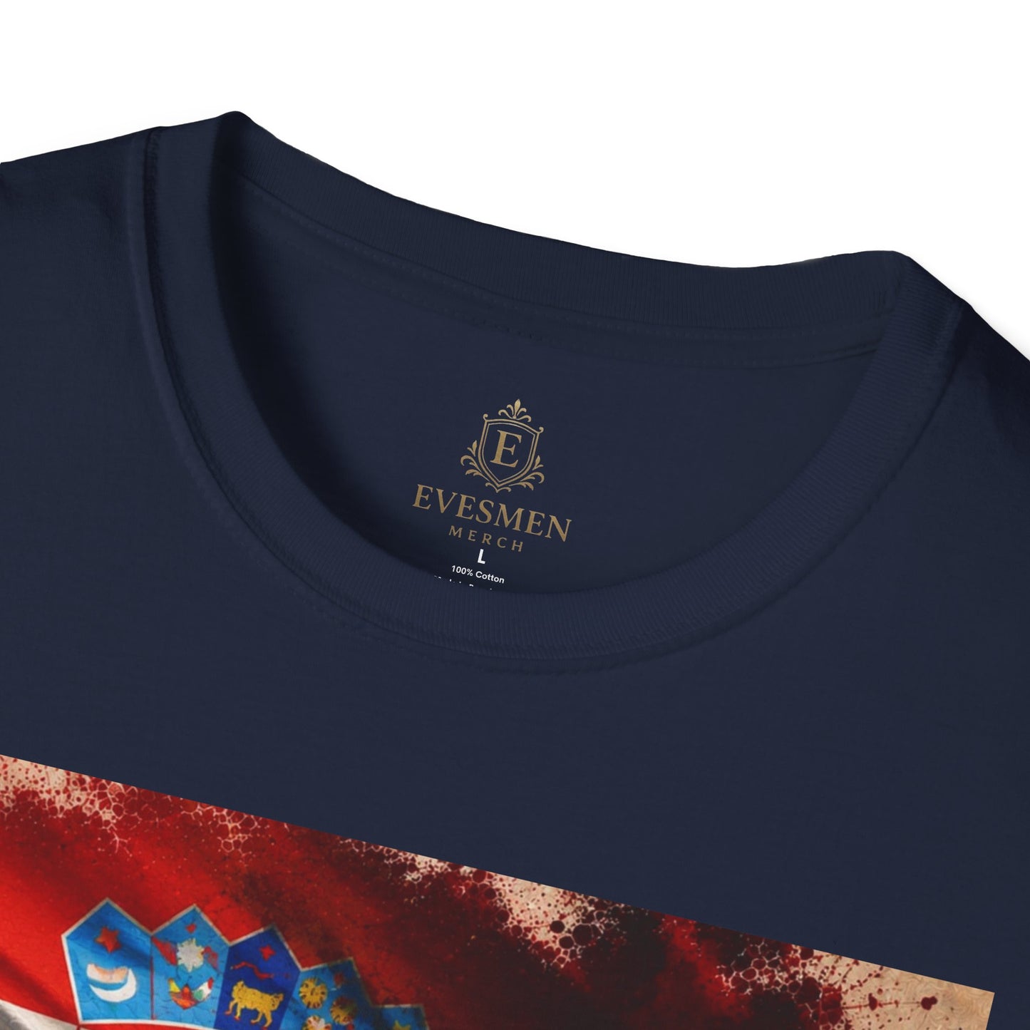 Croatia Football Flag Plitvice Lakes T-Shirt Vatreni Soccer Landscape Tee