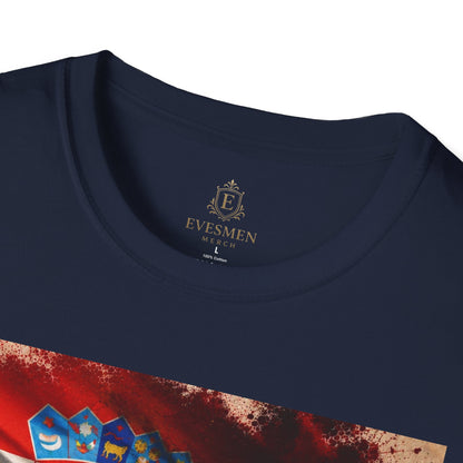 Croatia Football Flag Plitvice Lakes T-Shirt Vatreni Soccer Landscape Tee