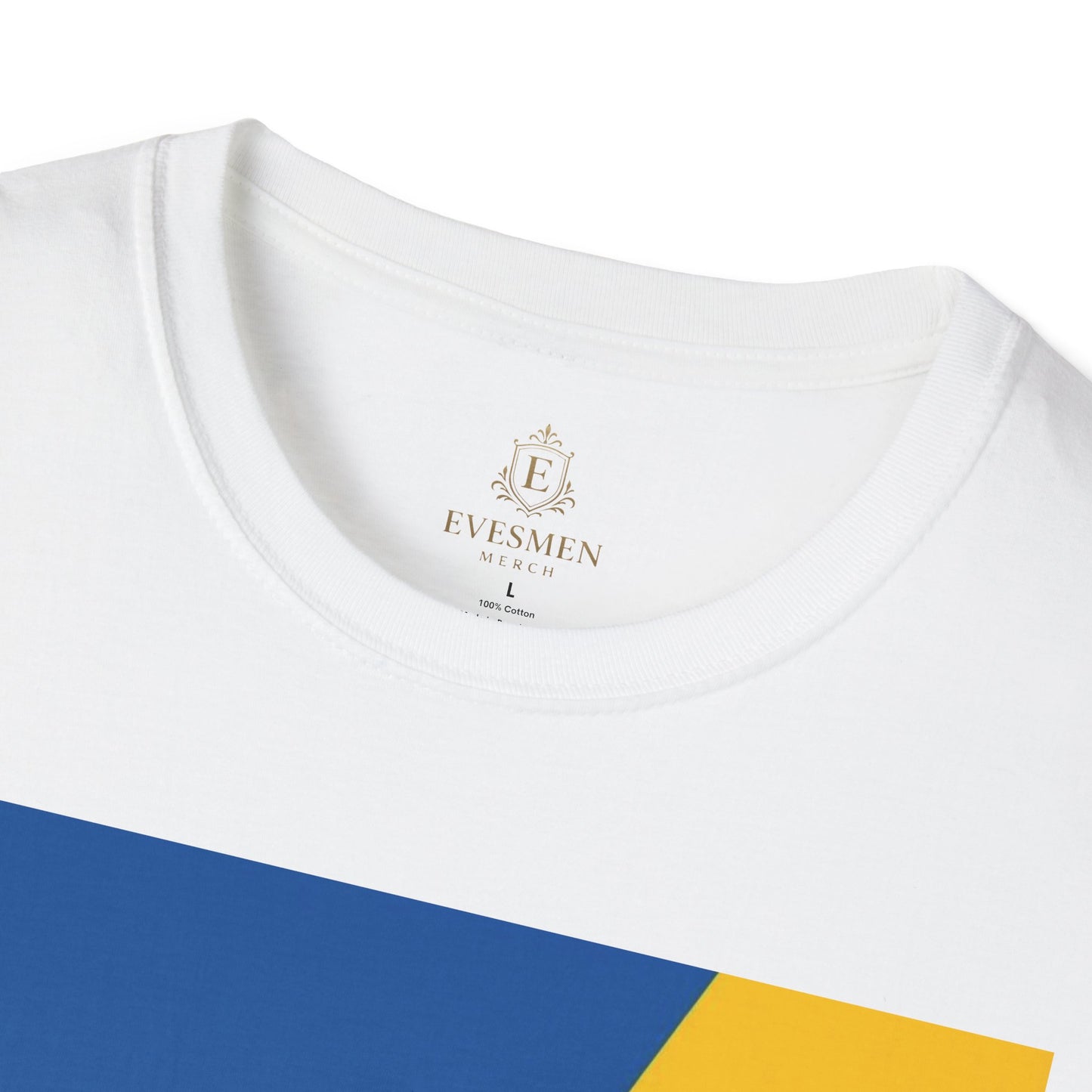 Curaçao Football Flag Minimalist T-Shirt Abstract La Familia Azul Soccer Tee