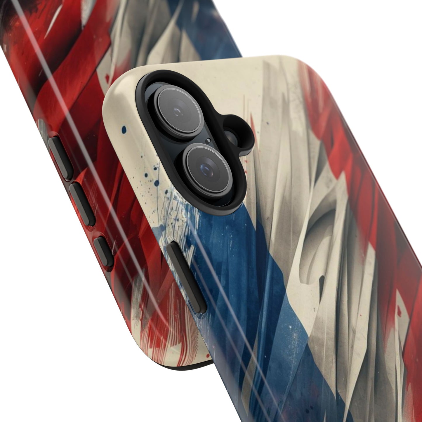 Soccer Flag Tough Phone Case — Grunge France Football Protective iPhone Cover
