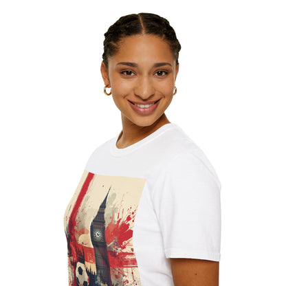 England Football Graphic T-Shirt — Big Ben & Union Flag Soccer Tee