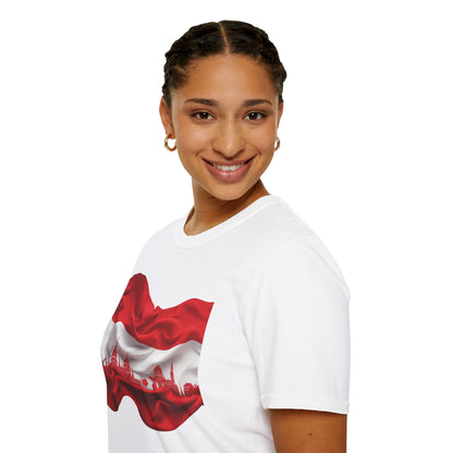 Austria Flag Vienna Cityscape Soccer Tee Unsere Burschen Football T-Shirt