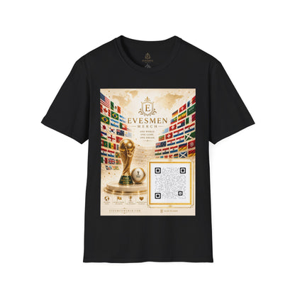 Global Football Flags Graphic Tee 2026 Soccer World Championship Commemorative T-Shirt