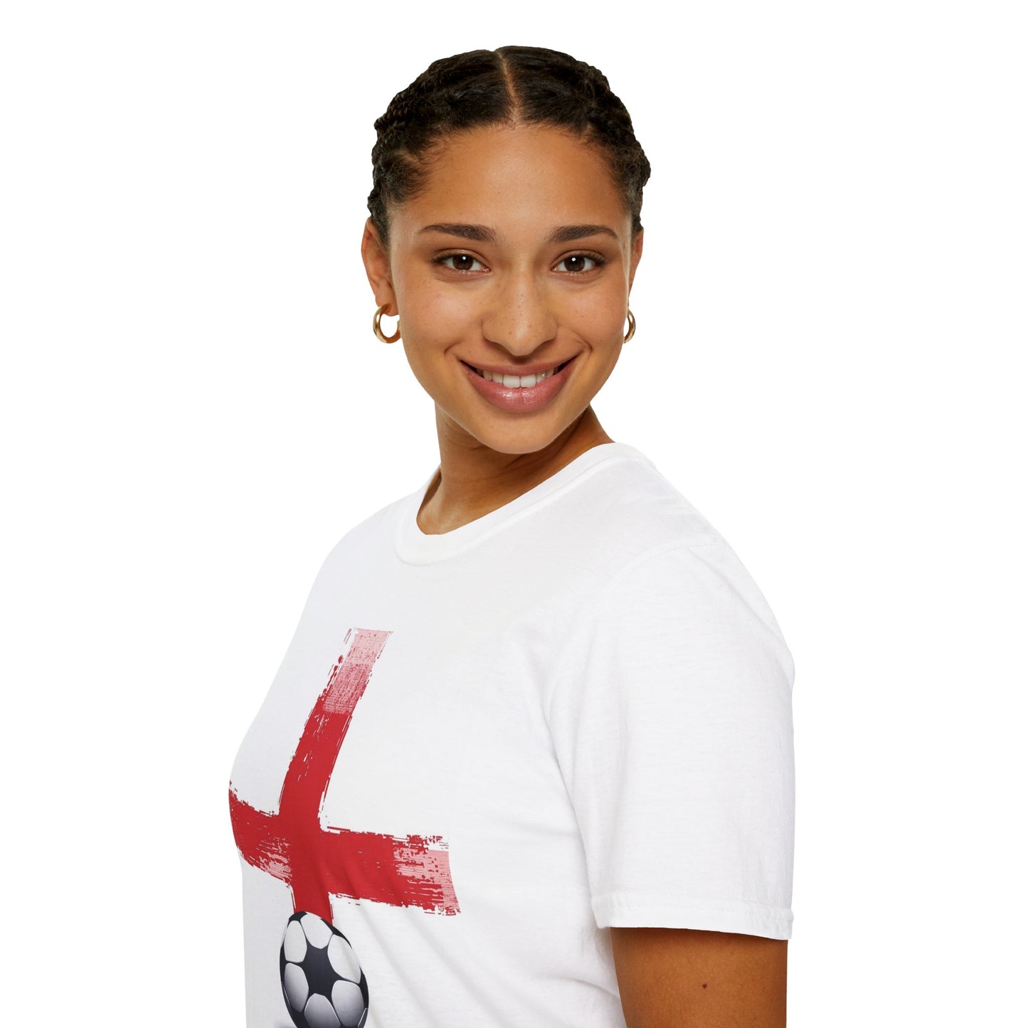 England Football Flag St. George’s Cross T-Shirt Three Lions Soccer Streetwear Tee