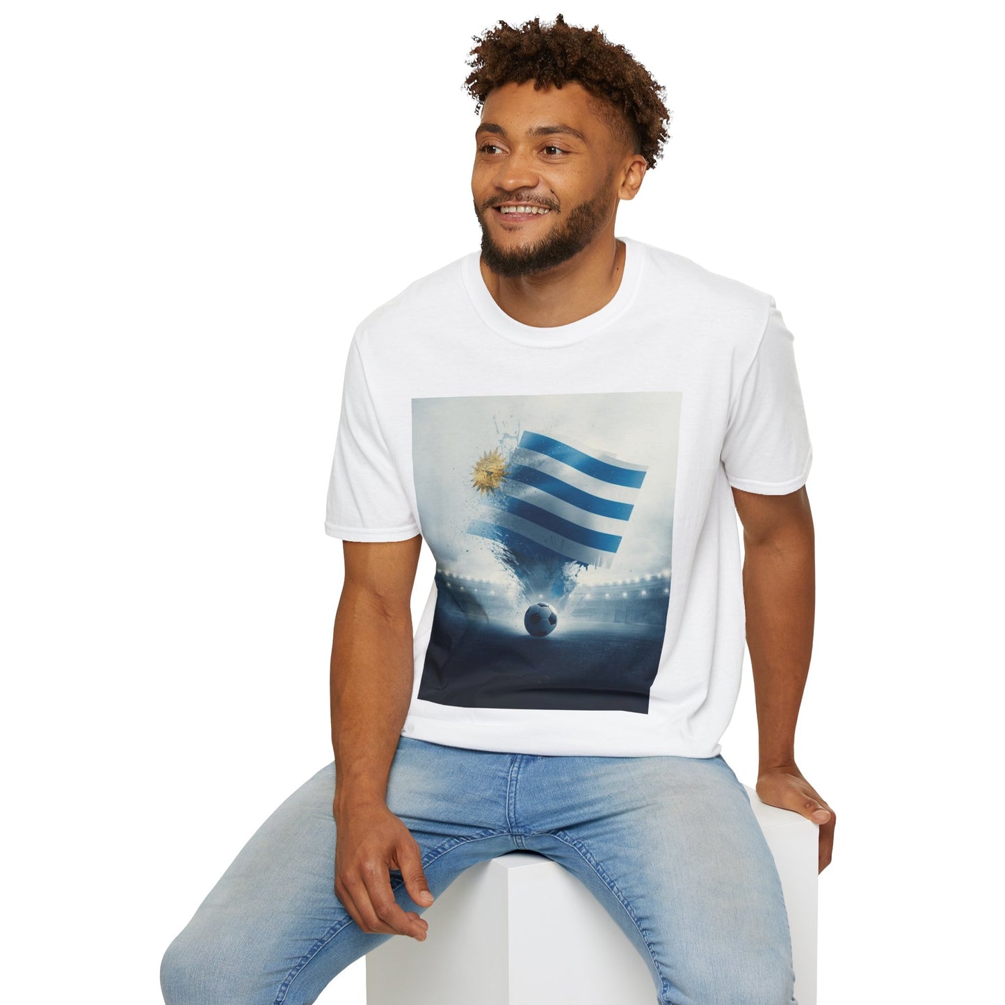 Uruguay Football Flag Epic Stadium T-Shirt – Vintage Soccer Fan Tee