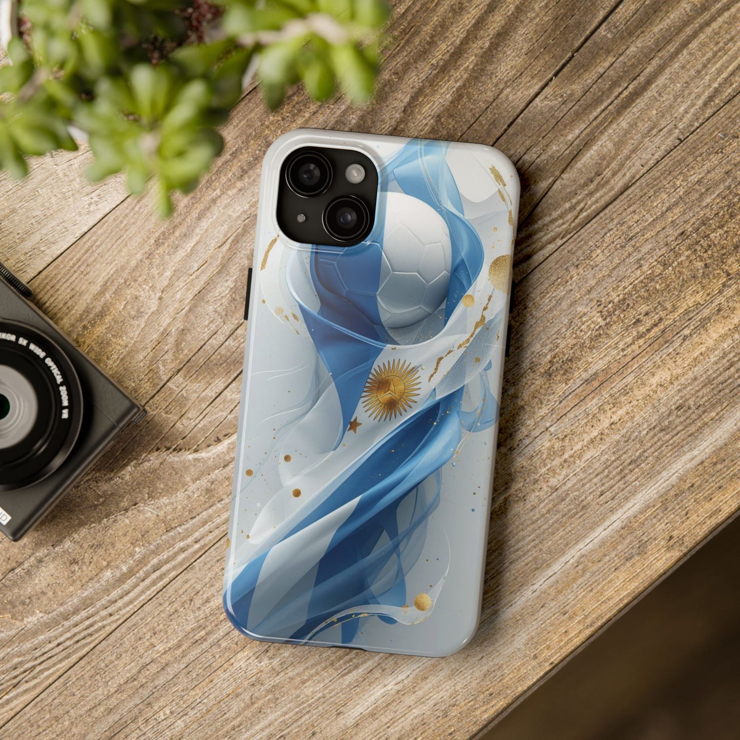 Argentina Soccer Flag Phone Case — Tough Protective Football Design