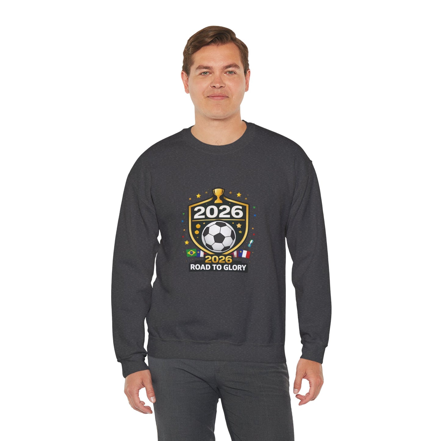 2026 Road to Glory Soccer Match Day Crewneck Sweatshirt