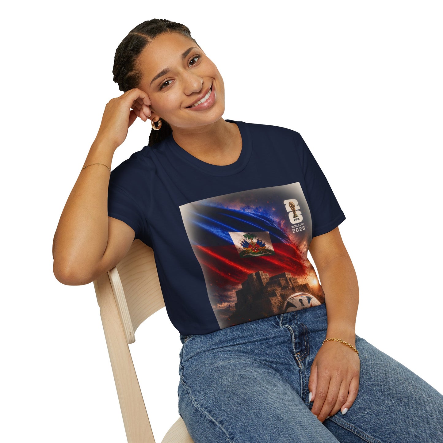 Haiti Football Flag T‑Shirt — 2026 Soccer Tribute Fan Tee