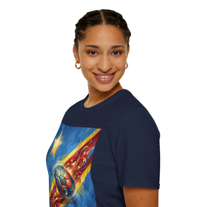 DR Congo Football Flag Graphic T-Shirt Dynamic Leopards Soccer Design Tee