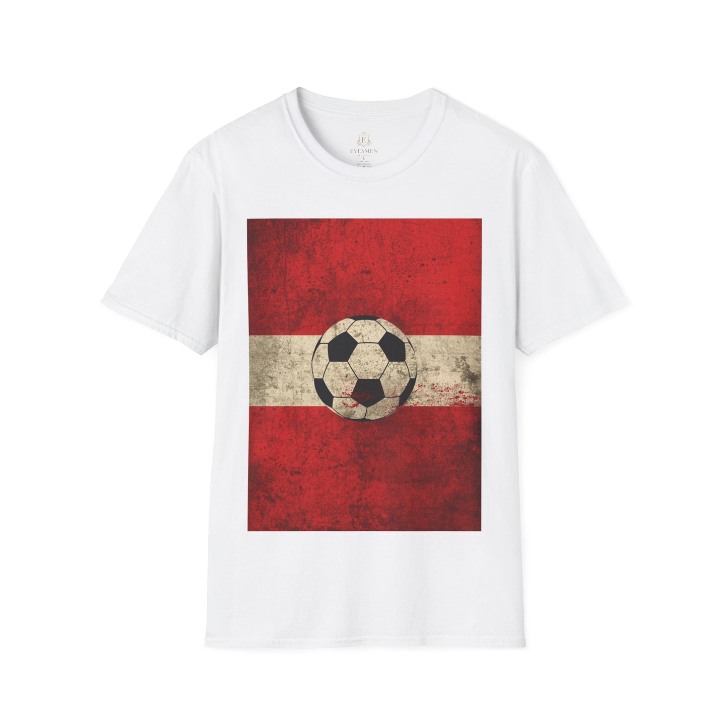 Austria Flag Abstract Grunge Tee Unsere Burschen Soccer Graphic T-Shirt