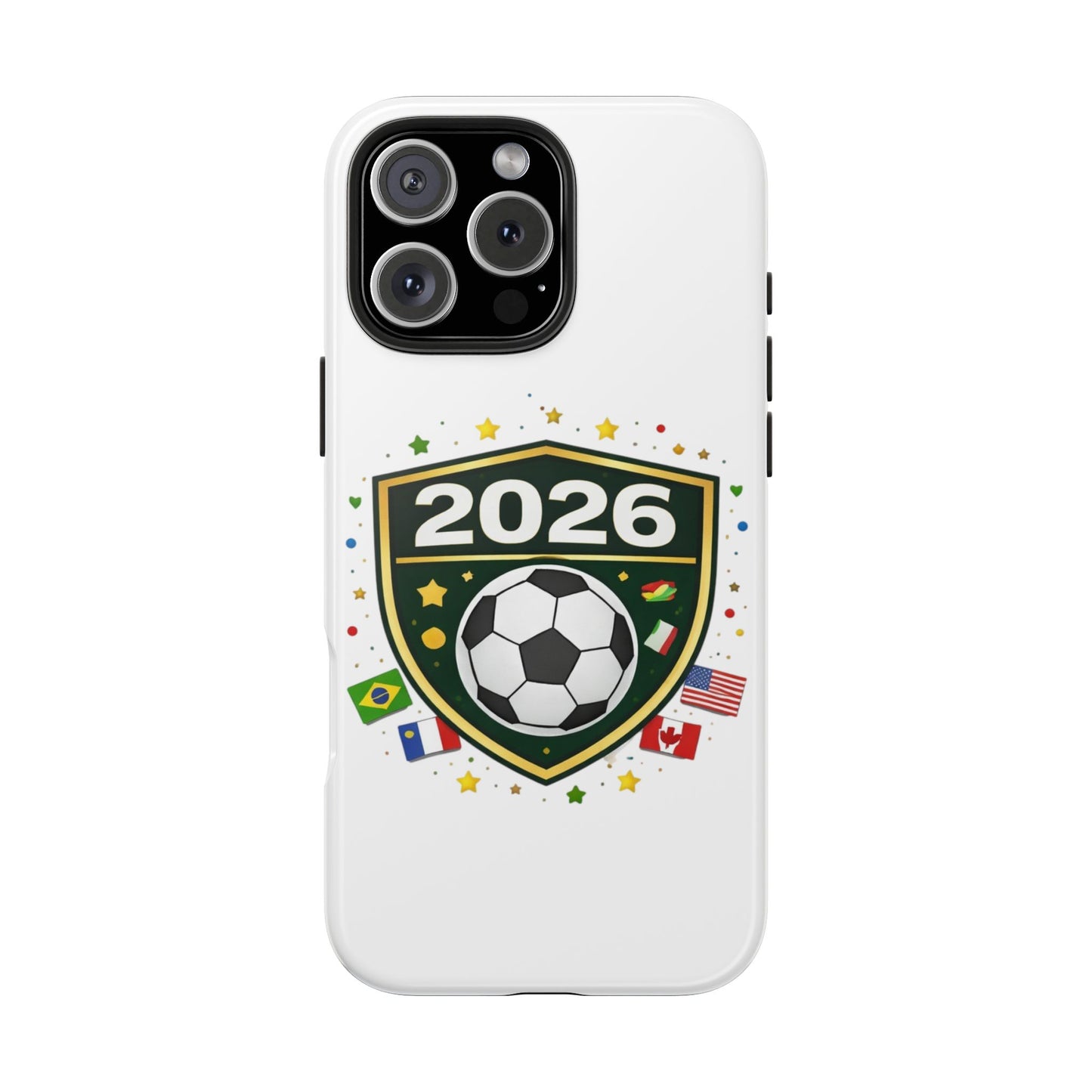 2026 Soccer Match Day Phone Protective Case Soccer Badge Design