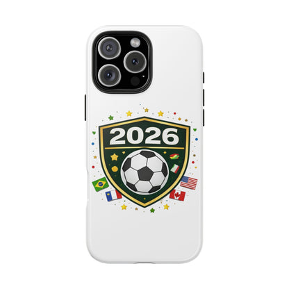 2026 Soccer Match Day Phone Protective Case Soccer Badge Design