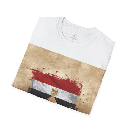 Egypt Flag Pyramids Soccer T-Shirt Match Day Tee