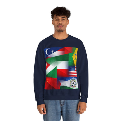 World Flags Soccer Crewneck Sweatshirt — Soccer Fan Pullover