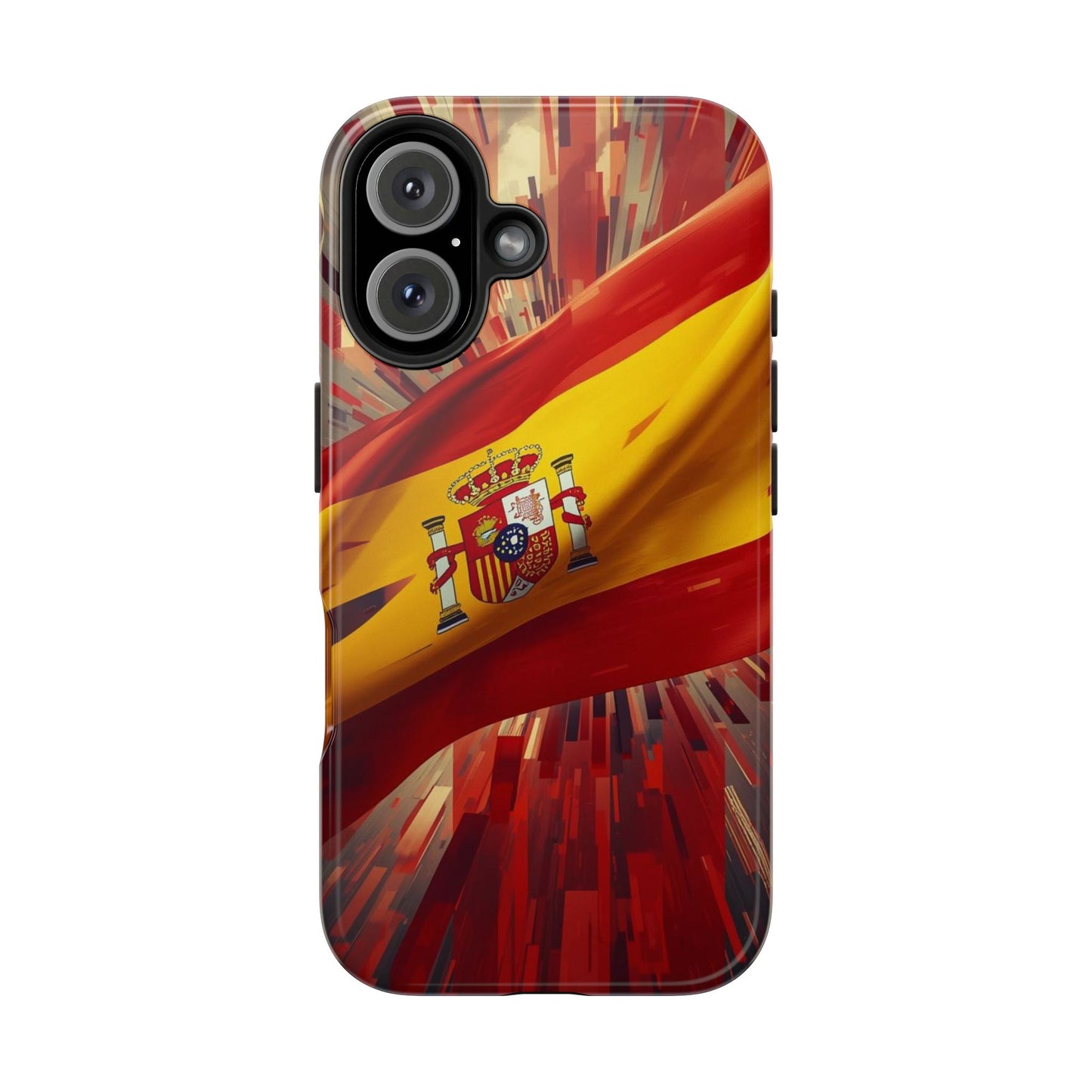 Spanish Flag Tough Phone Case — Shockproof Protective Case with Spain Crest
