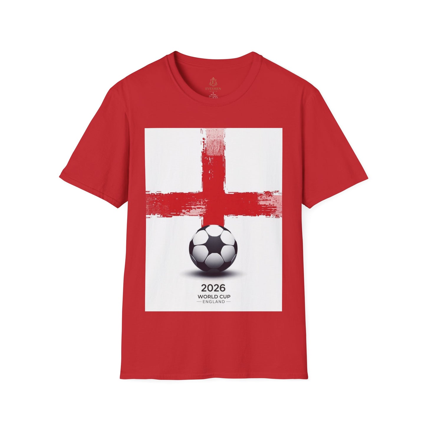 England Football Flag St. George’s Cross T-Shirt Three Lions Soccer Streetwear Tee