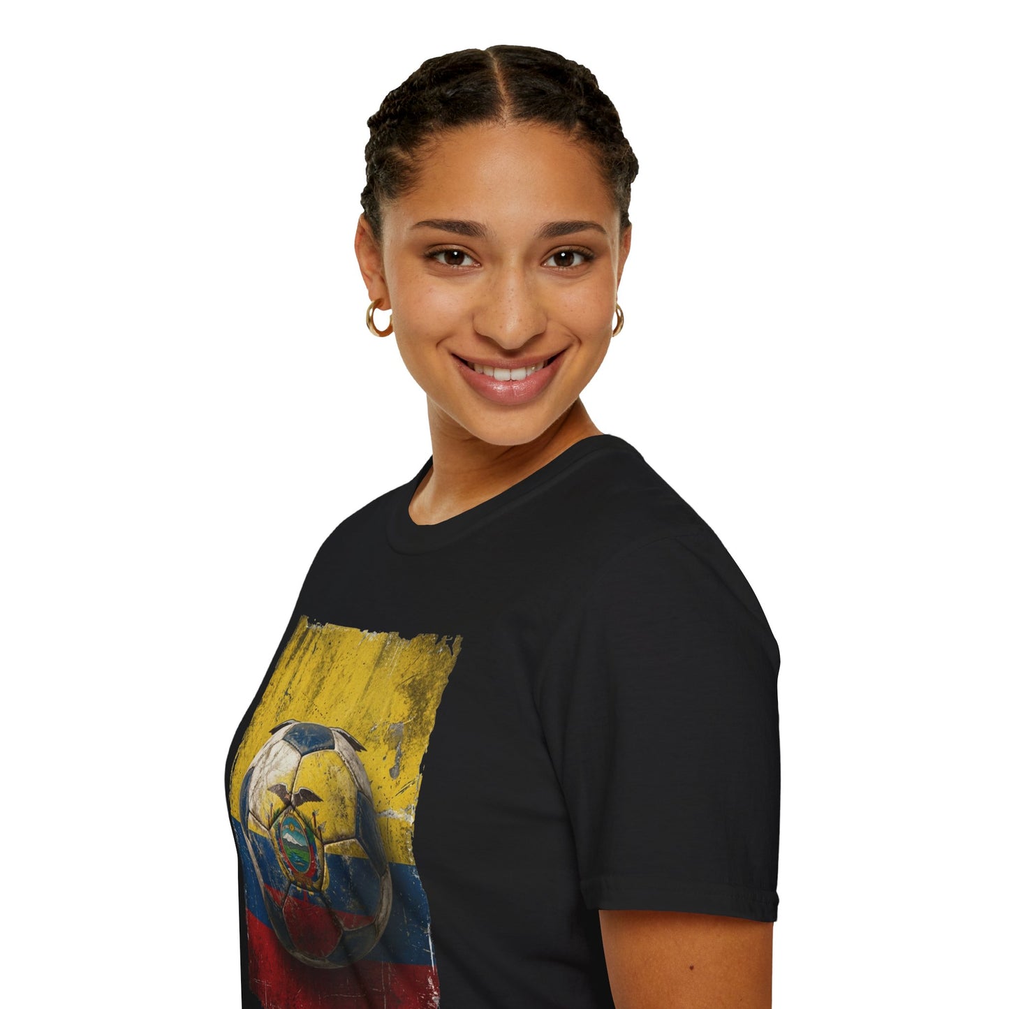 Ecuador Football Coat of Arms Grunge T-Shirt Vintage La Tri Soccer Tee