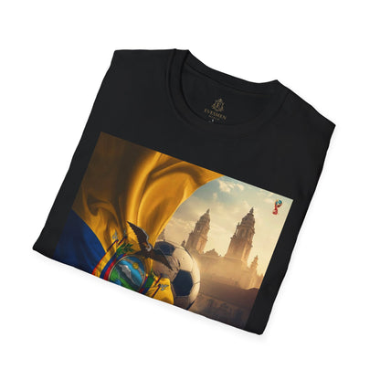 Ecuador Football Graphic T-Shirt Cinematic La Tri Soccer Flag Tee