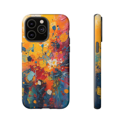 Abstract Color Splash Phone Case — Vibrant Paint Splatter Protective Cover