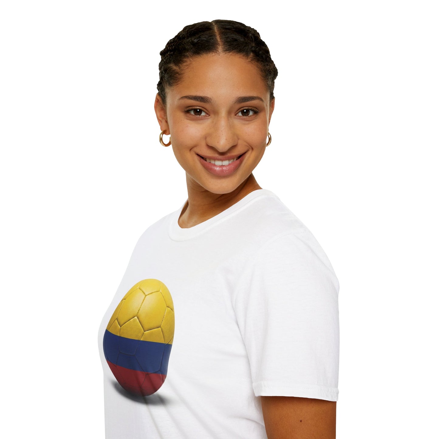 Colombia Football Flag Minimalist T-Shirt Los Cafeteros Soccer Fan Tee