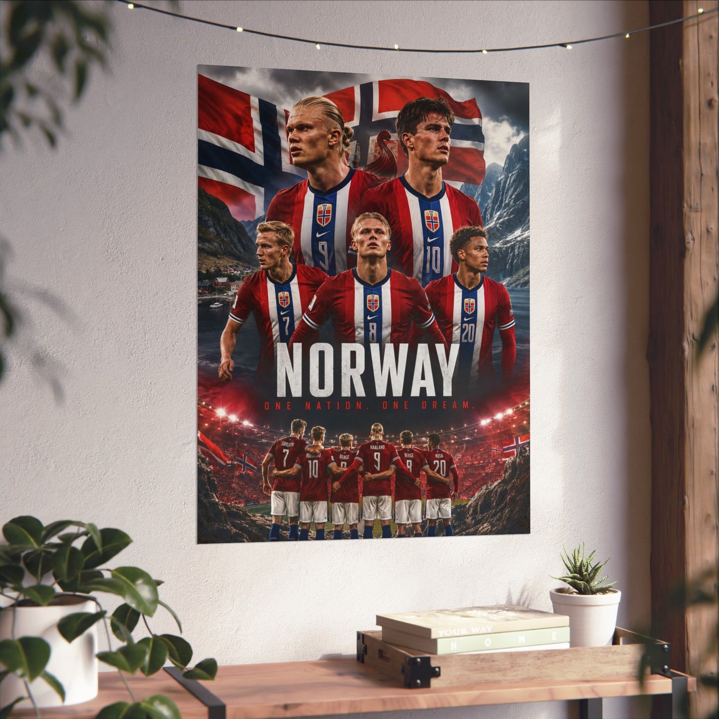 Norway Soccer Team Commemorative Wall Art Poster