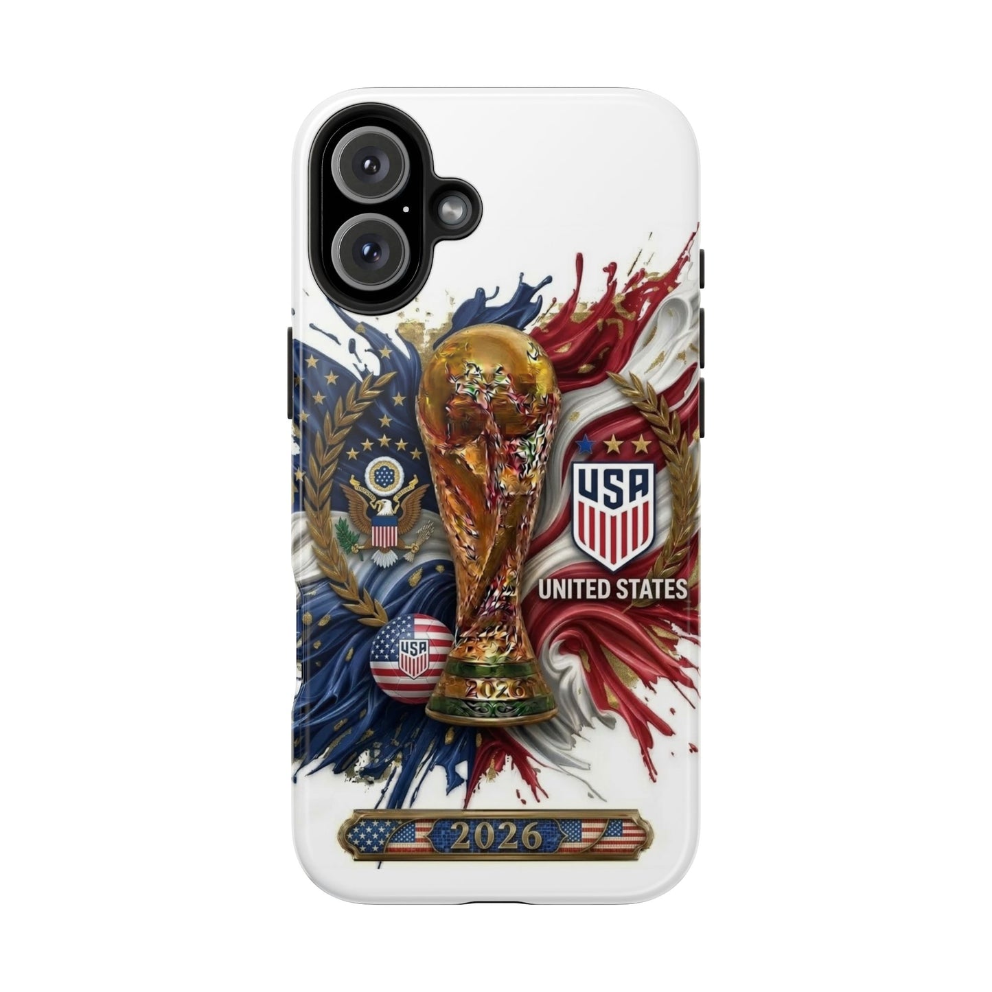 USA Soccer 2026 Tough Phone Protective Case — American Flag Design