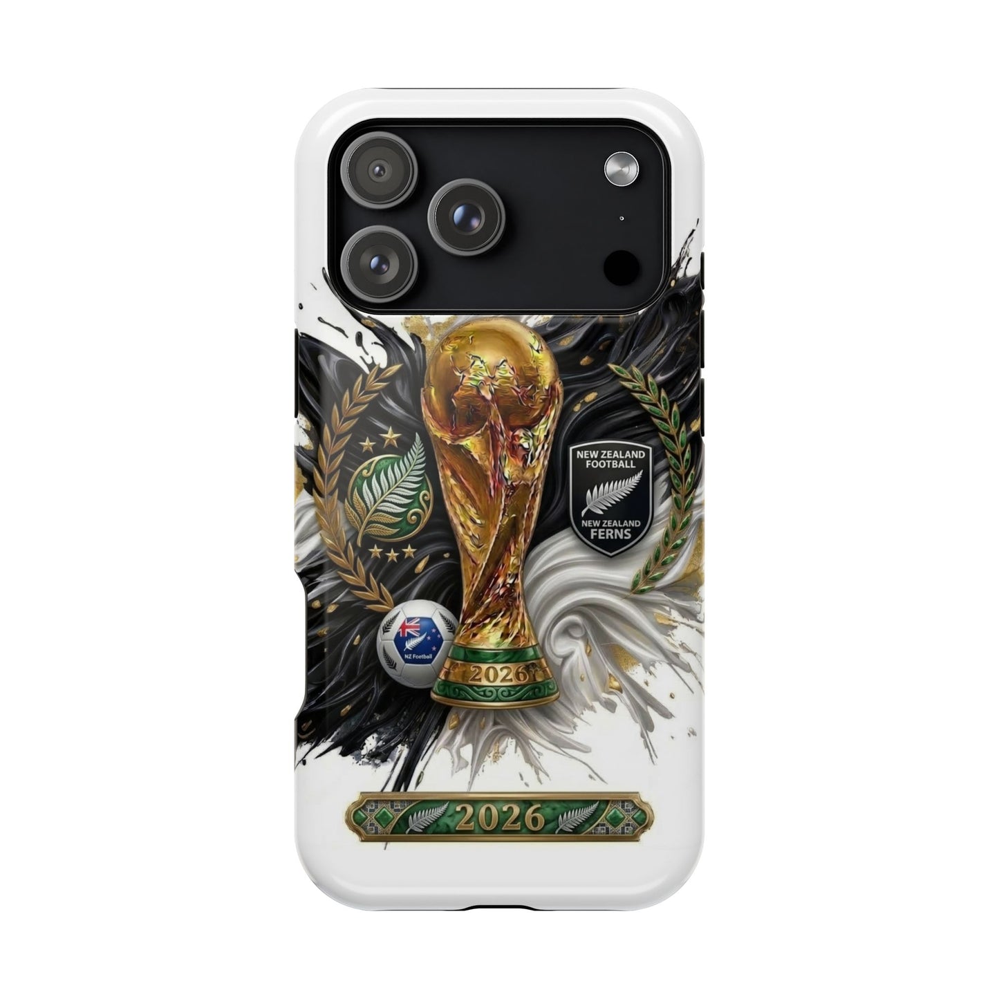 New Zealand 2026 Soccer Phone Case — Impact‑Resistant Cover