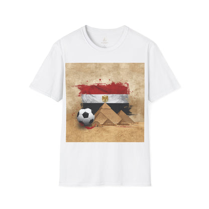 Egypt Flag Pyramids Soccer T-Shirt Match Day Tee