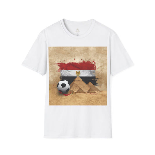 Egypt Flag Pyramids Soccer T-Shirt Match Day Tee