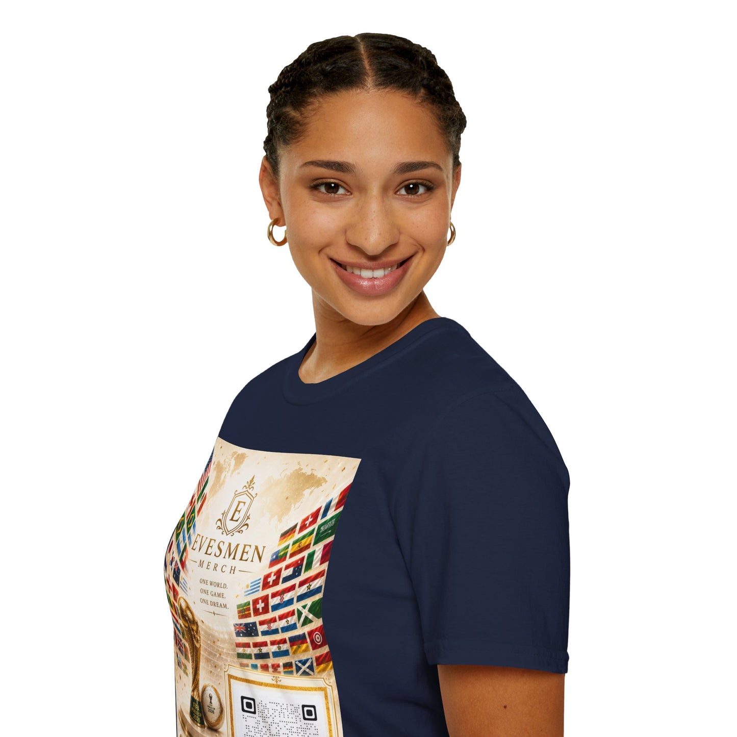 Global Football Flags Graphic Tee 2026 Soccer World Championship Commemorative T-Shirt