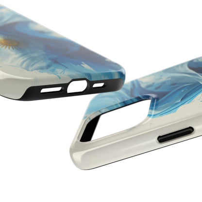 Argentinian Flag Watercolor Tough Phone Case - Blue Ribbon & Sun Protective Cover