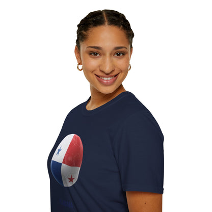 Panama Football Flag Minimalist Graphic T-Shirt Los Canaleros Soccer Design Tee