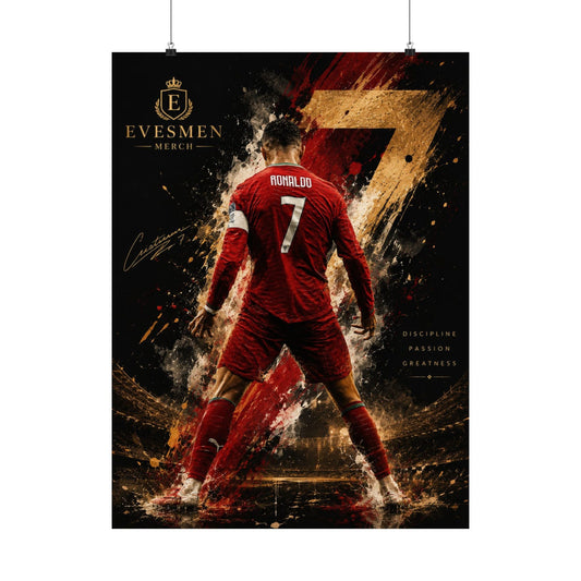CR7 Cristiano Ronaldo Legend Commemorative Wall Art Poster Print