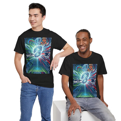Legendary Championship Matchup Art T-Shirt Football Big Game Poster Tee