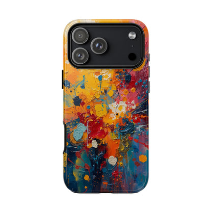 Abstract Color Splash Phone Case — Vibrant Paint Splatter Protective Cover
