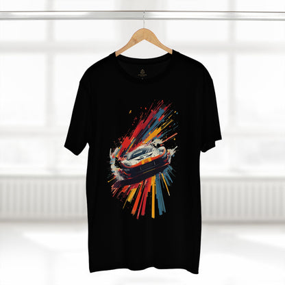Racing Car Splash T-Shirt Sports Car Graphic Tee for Auto Enthusiasts