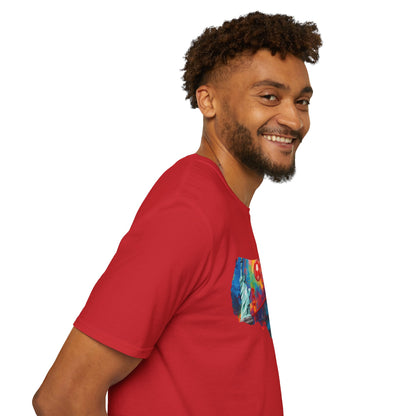 USA Soccer Match Day T-Shirt — Colorful Splash American Graphic Tee