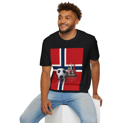 Norway Flag Soccer T‑Shirt — Norwegian Football Fan Tee