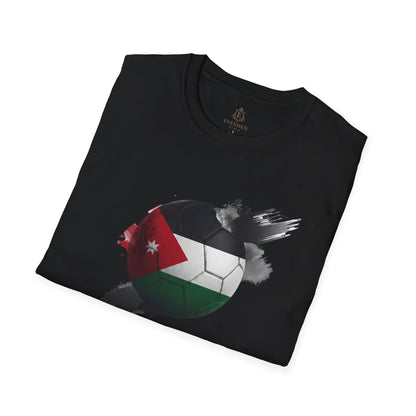 Jordan Football Flag Graphic T-Shirt Abstract Al-Nashama Soccer Tee