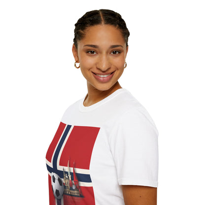Norway Flag Soccer T‑Shirt — Norwegian Football Fan Tee