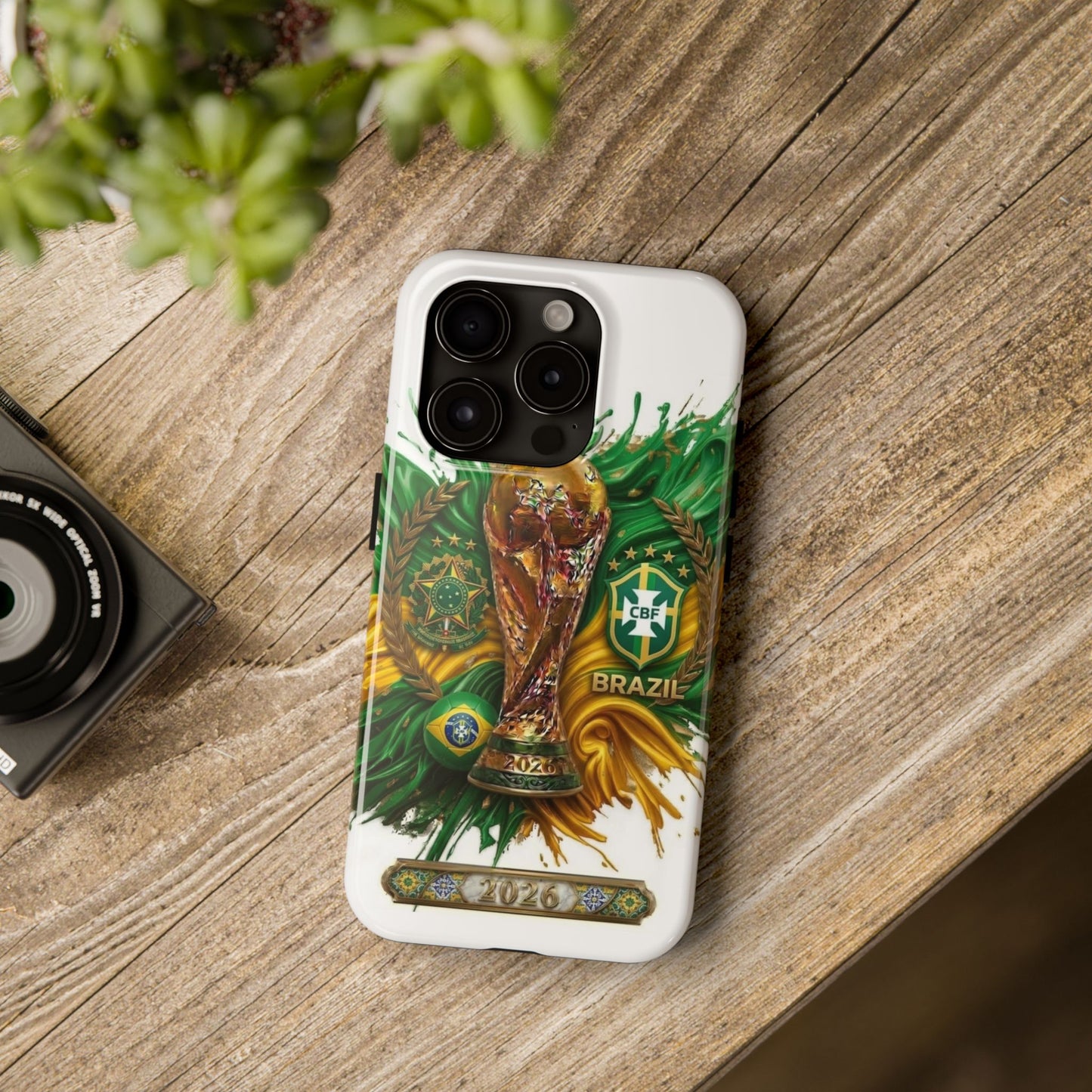 Brazil 2026 Soccer Tough Phone Case — Protective Fan Cover