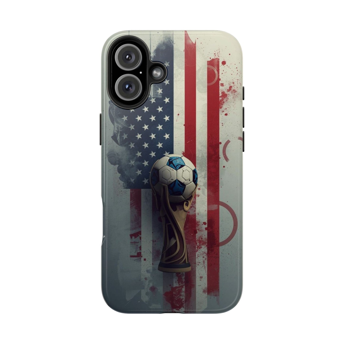 American Flag Soccer Ball Phone Protective Case Cover