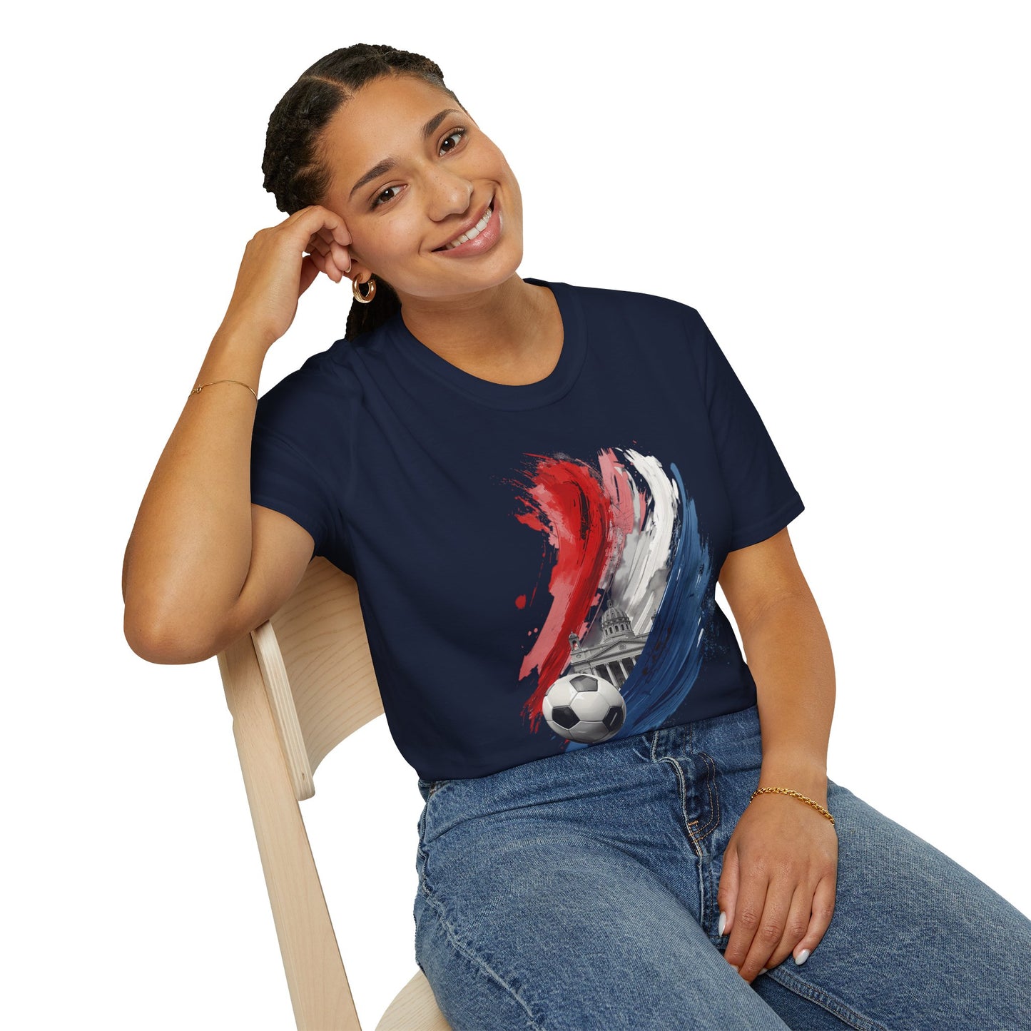 Paraguay Football Passion T-shirt with Asunción’s Pantheon Fan Tee