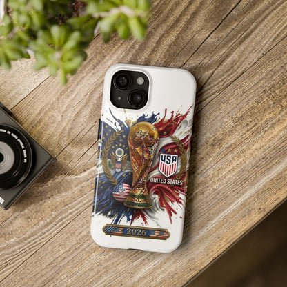 USA Soccer 2026 Tough Phone Protective Case — American Flag Design