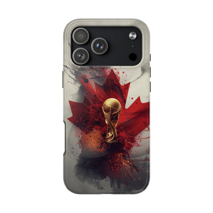 Canada Flag Soccer Fan Phone Protective Case Cover